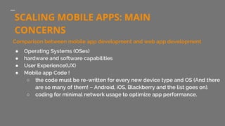 Build A Scalable Mobile App | PDF