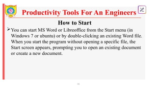 Comprehensive Guide to Word Processing Tools and Document Formatting ...
