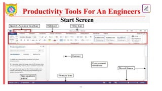 Comprehensive Guide to Word Processing Tools and Document Formatting ...