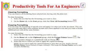 Comprehensive Guide to Word Processing Tools and Document Formatting ...