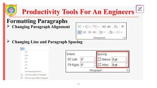 Comprehensive Guide to Word Processing Tools and Document Formatting ...