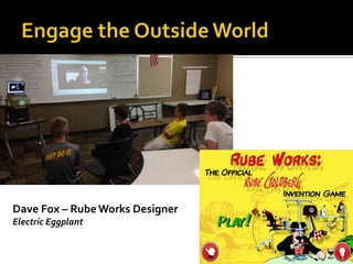 Dave Fox – Rube Works Designer
Electric Eggplant
 