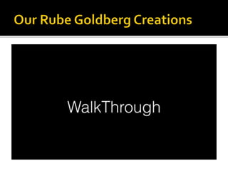 Building Innovative Thinking through Rube Goldberg Inventions