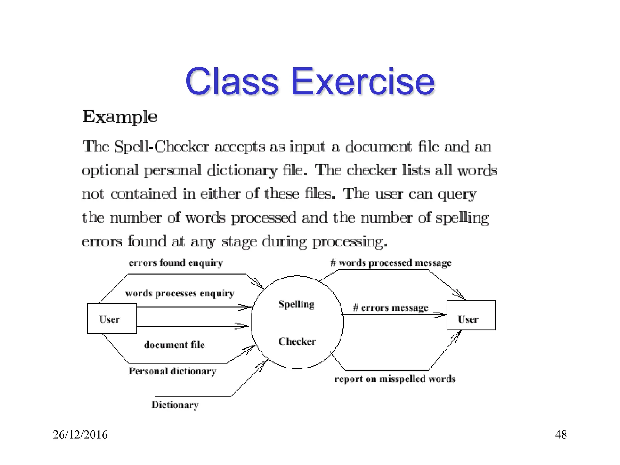 26/12/2016 48
Class Exercise
 
