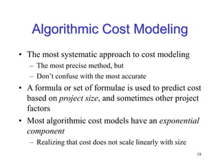 Predict Cost itec513 fall20172018 COCOMO model estimation.ppt