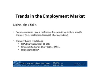 Trends in ITech’s PlacementsTrends in ITech’s New Placements