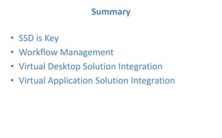 VDI Technical ArchitectureXenDesktop Delivery ControllerrequestlicenseADOULogin PageLicensingDomain ControllerData Storepoliciesfind desktopsign & launchPower shellvalidateUser SettingsProtocolprepareresumeAppsClient Windows Server R2 2008Hyper-VOSSCVMMXenDesktopProvisioningServerDynamic ImageVHDStorageStatic Image