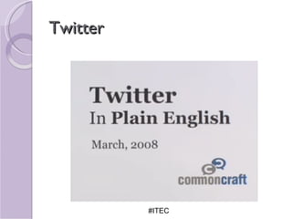 Twitter #ITEC 