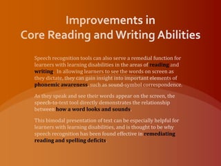 reading
writing

phonemic awareness



          how a word looks and sounds



                                        remediating
reading and spelling deficits
 