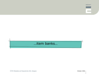 <ul><li>… item banks… </li></ul>