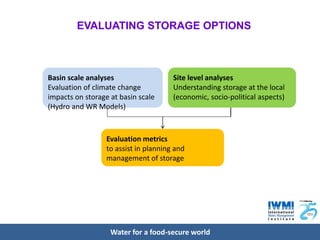 CCAFS Science Meeting Item 05 Vladimir Smakhtin - Water storage