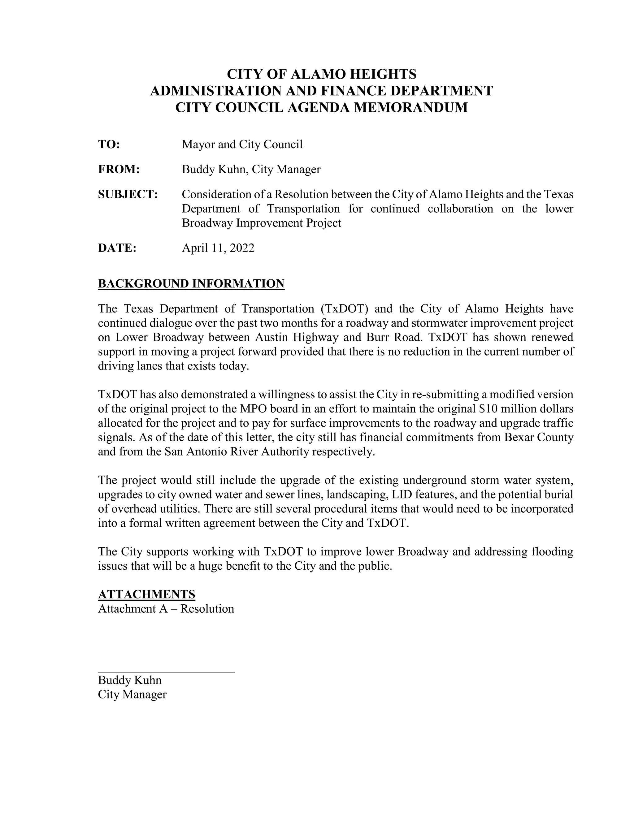 Item # 10 - COAH & TxDOT Resolution | PDF