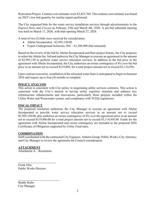 Item # 17 ----- Water Service Relocation | PDF
