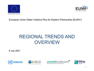 1
REGIONAL TRENDS AND
OVERVIEW
European Union Water Initiative Plus for Eastern Partnership (EUWI+)
6 July 2021
 