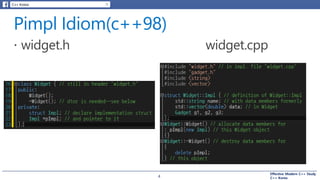 Item22 when using the pimpl idiom, define special memberfuctions in the ...