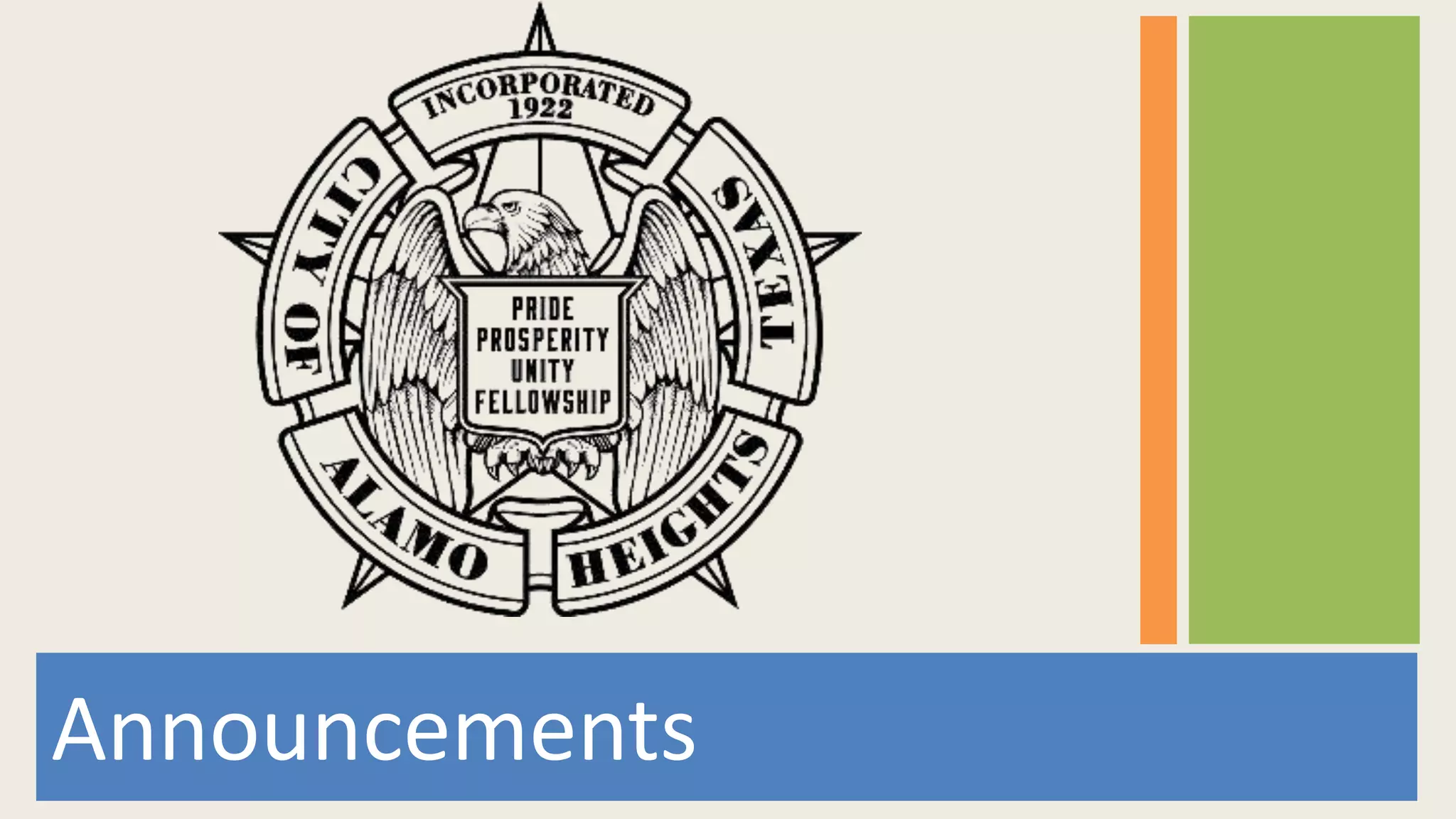 Item # 2 Announcements ppt | PPT