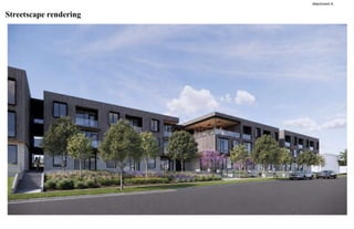 Streetscape rendering
Attachment A
 