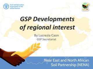 GSP Developments
of regional interest
By Lucrezia Caon
GSP Secretariat
 