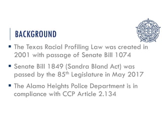 Item # 4 - PPT Racial Profiling Report | PDF