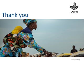 www.cgiar.org
Thank you
 