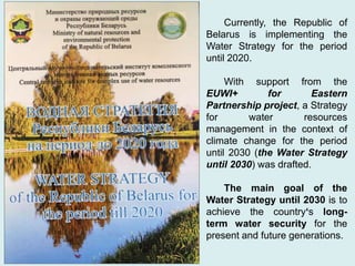 Item 6 Strategic Planning for Water Security and Water-related SDGs ...