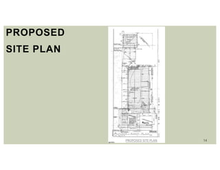 14
PROPOSED
SITE PLAN
 