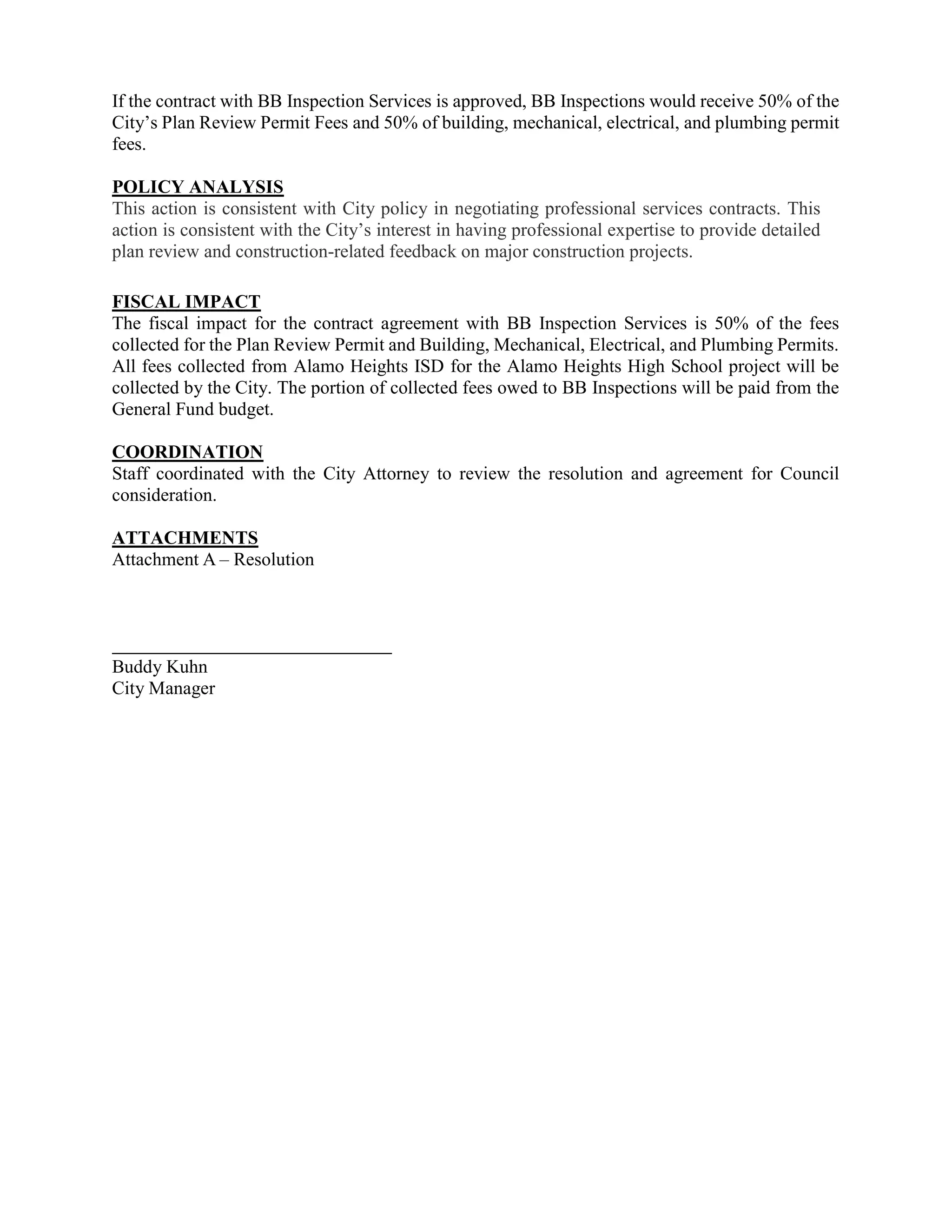 Item # 7 - BB Inspection Services Agreement | PDF