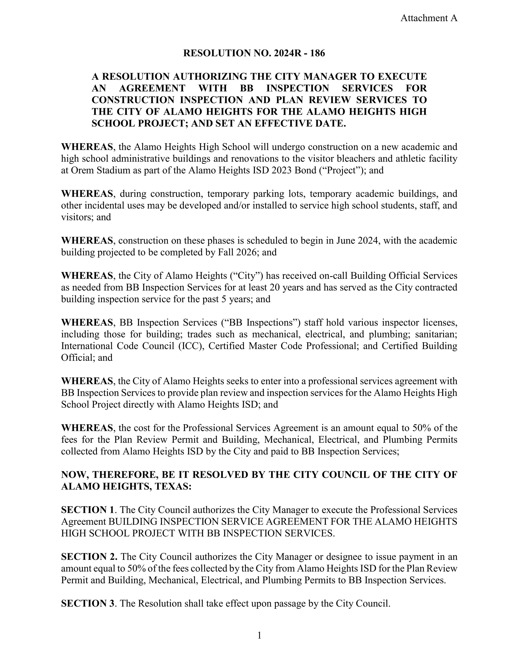 Item # 7 - BB Inspection Services Agreement | PDF