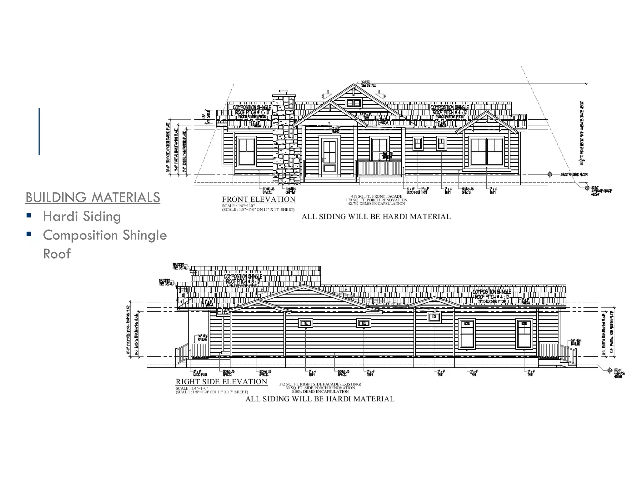 BUILDING MATERIALS
Hardi Siding
Composition Shingle
Roof