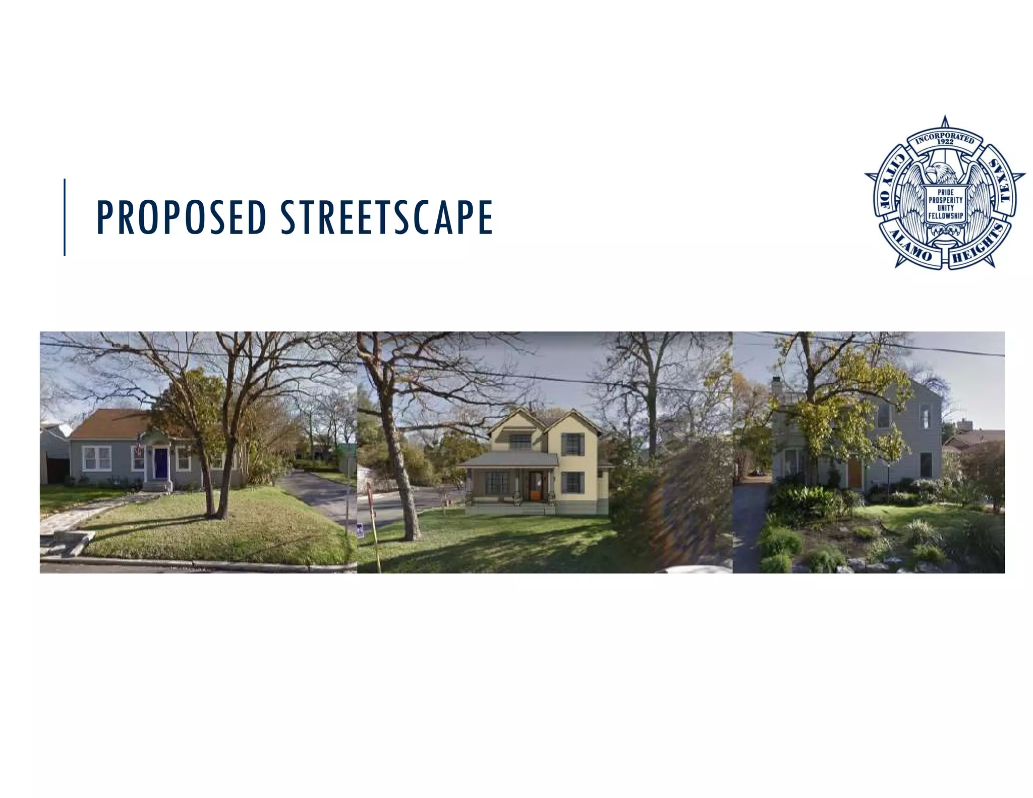 PROPOSED STREETSCAPE