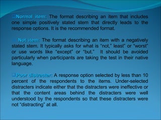 Item Analysis | PPT