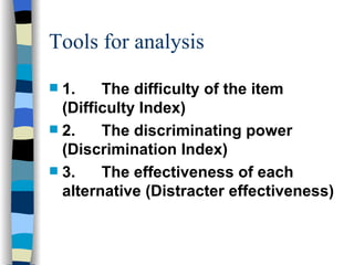 Item Analysis | PPT