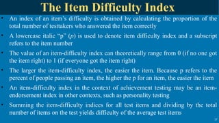 Item Analysis and scaling methods...pptx