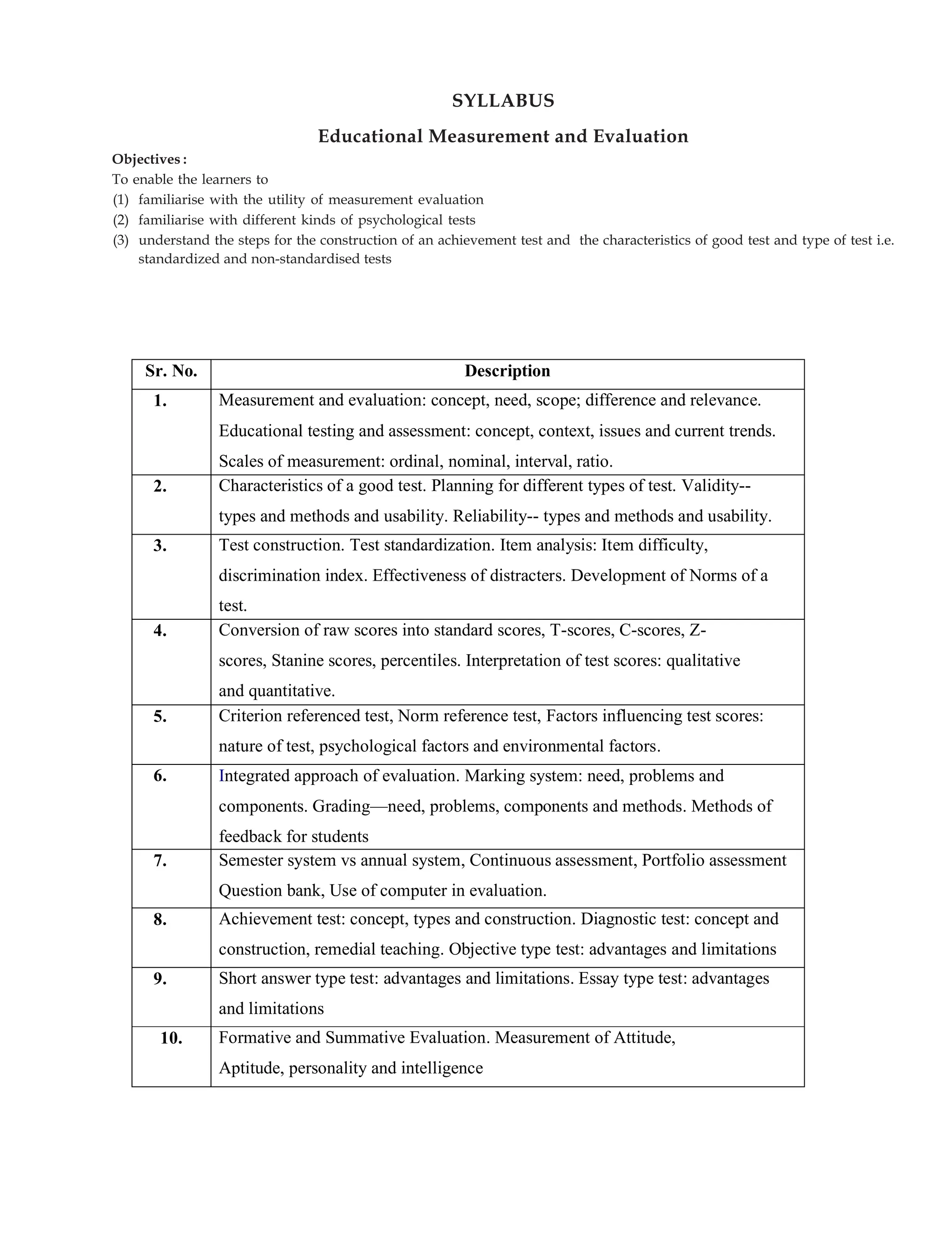 Item Analysis for measurement and evaluation PDF