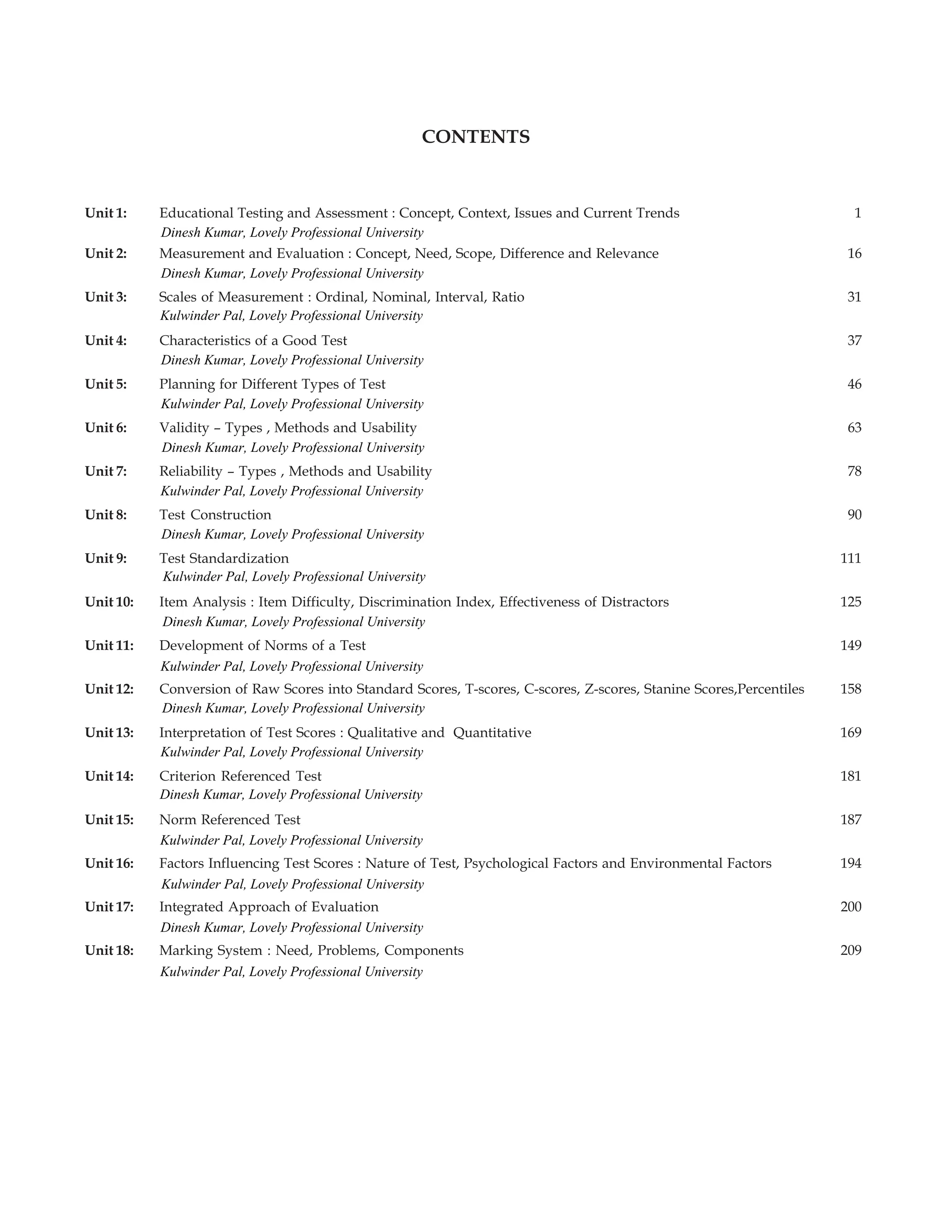 Item Analysis for measurement and evaluation PDF
