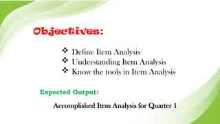 Understanding Items Item Analysis 2023 for education in any area.pptx