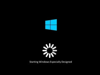 Starting Windows Especially Designed
 