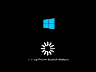 Starting Windows Especially Designed
 