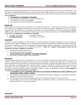 CENCAP ISELA GUERRERO Correo: iselaguerreropacheco@yahoo.es
Celular : RPC 932717929 Página 2
Alejandra ha sido reubicada r...