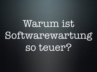 Bessere Softwareentwicklung (Itemis Wintercon)
