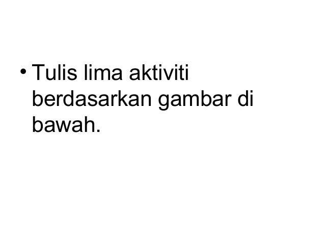 Item penulisan UPSR BAHASA MELAYU