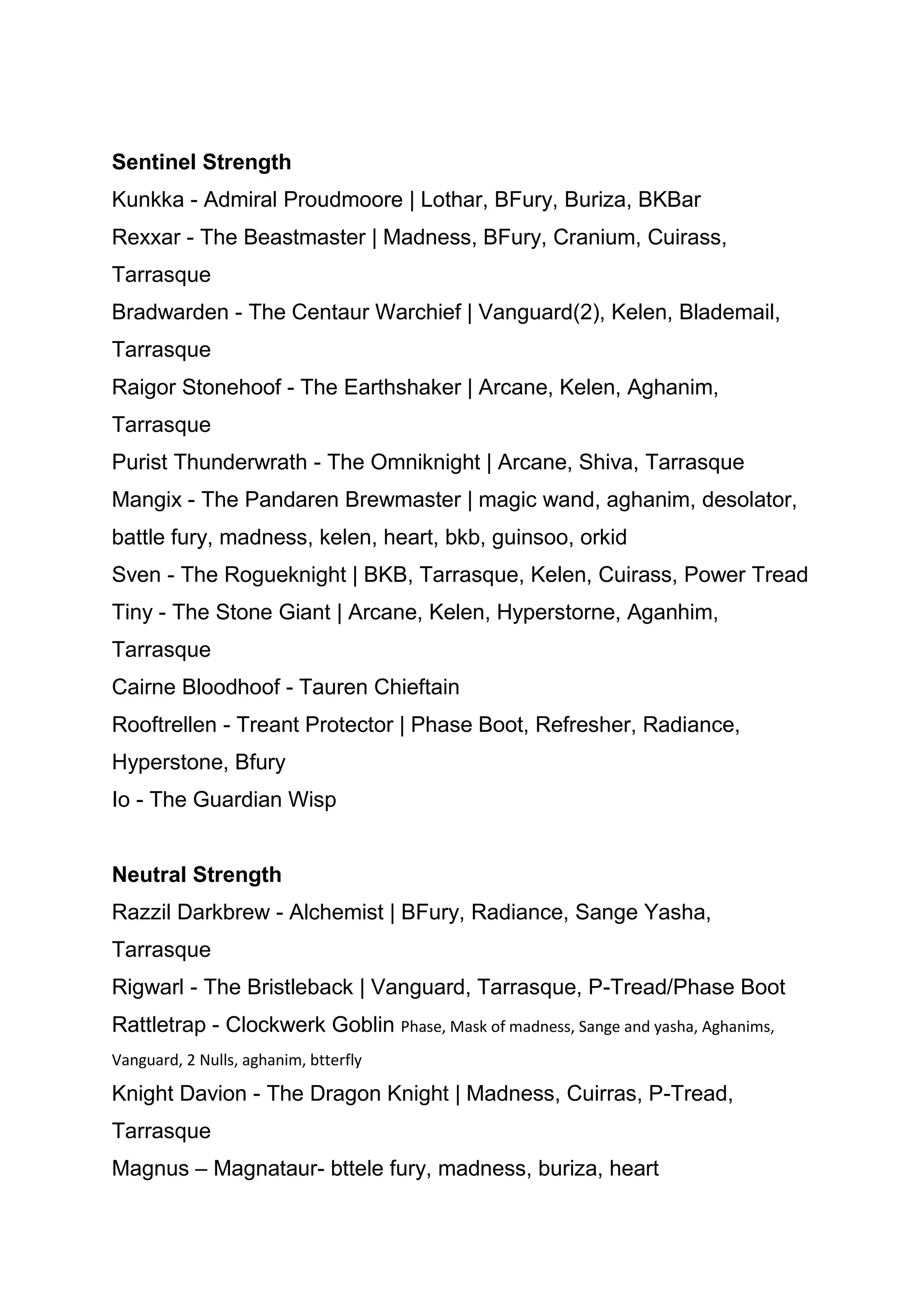 Items dota | PDF
