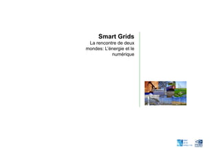 Smart Grids
 La rencontre de deux
mondes: L’énergie et le
           numérique
 