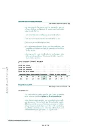 Extracto de ítems liberados contenidos 
en el informe 
Ítems aplicados en 4º Educación Primaria 
Publicación completa en el INEE 
128 de 236 
 