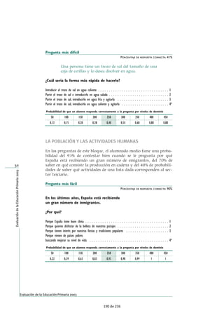 Extracto de ítems liberados contenidos 
en el informe 
Ítems aplicados en 6º Educación Primaria 
Publicación completa en el INEE 
134 de 236 
 