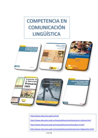 http://www.educacion.gob.es/inee 
http://www.educacion.gob.es/inee/publicaciones/evaluacion-sistema.html 
http://www.educacion.gob.es/inee/publicaciones/estudios-ie.html 
http://www.educacion.gob.es/inee/publicaciones/evaluacion-diagnostico.html 
5 de 236 
 