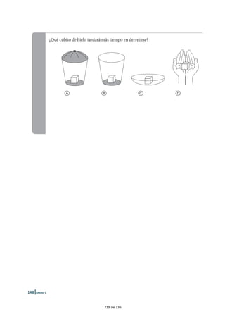 ¿Qué cubito de hielo tardará más tiempo en derretirse?
a b c d
1 |
219 de 236
 
