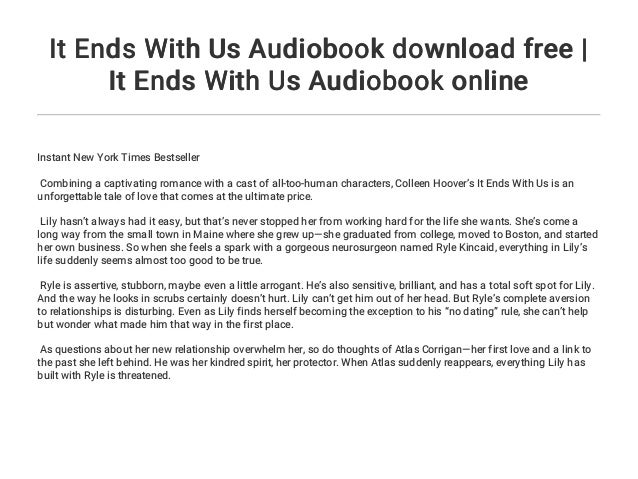 audio book it ends with us