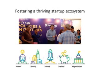 Fostering a thriving startup ecosystem
 
