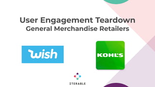 User Engagement Teardown
General Merchandise Retailers
 